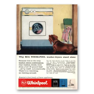 1959 Whirlpool Washer Dryer Print Ad | Stand Alone