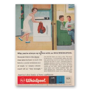1959 Whirlpool Dryer Print Ad | Up To Date