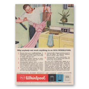 1959 Whirlpool Washer Dryer Print Ad | Wash Anything