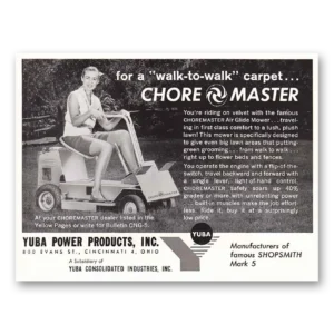 1959 Choremaster Print Ad | Air Glide