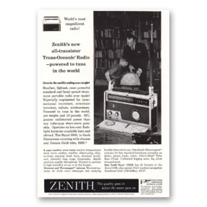 1959 Zenith Radio Print Ad | Tune World