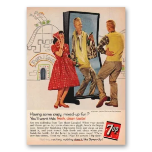 1960 7Up Print Ad | Mixed Up Fun