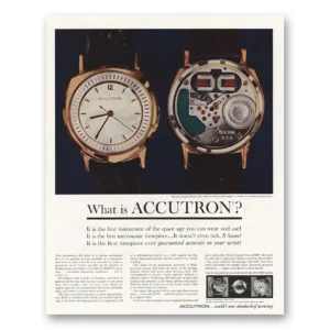 1960 Accutron Watch Print Ad | What Is Accutron
