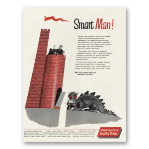 1960 America Fore Insurance Print Ad | Smart Man