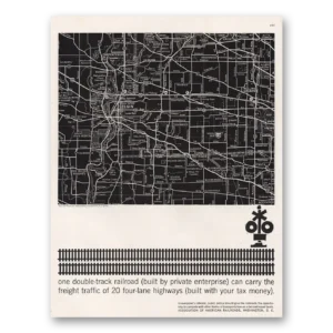 1960 Association of American Railroads Print Ad | Double Track