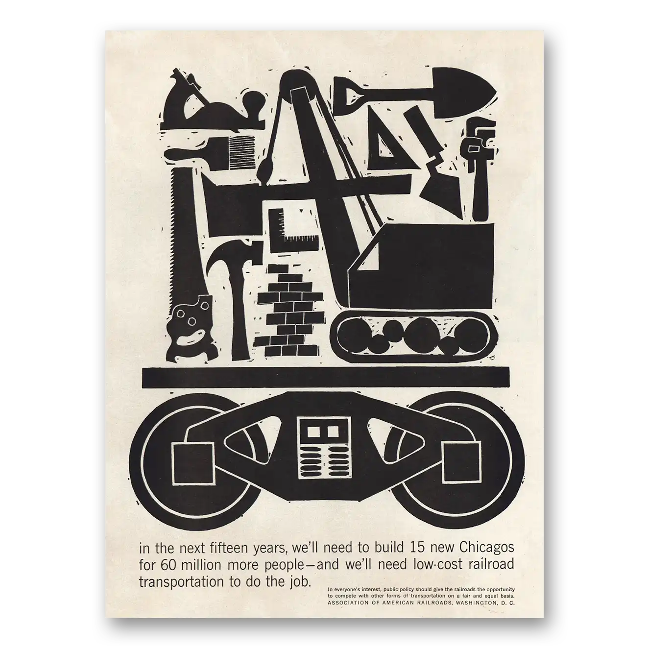 1960 Association of American Railroads Print Ad | Chicagos