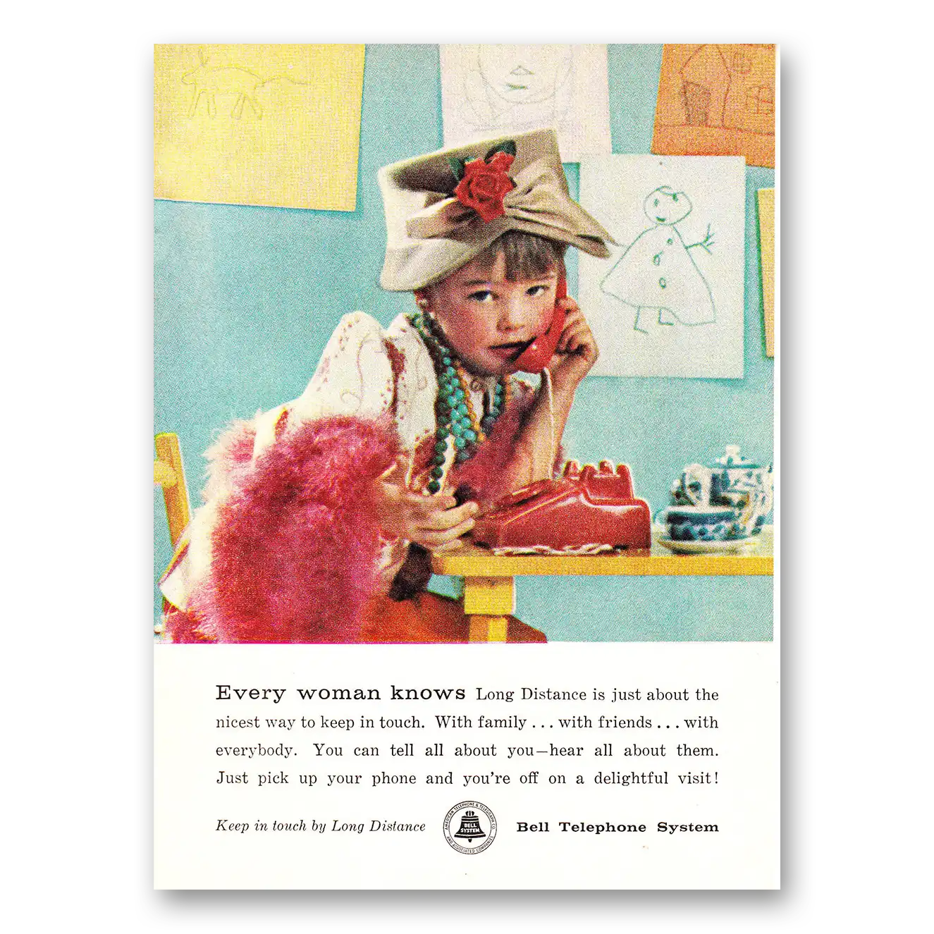 1960 Bell Telephone Print Ad | Every Woman