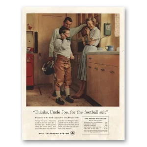 1960 Bell Telephone Print Ad | Uncle Joe