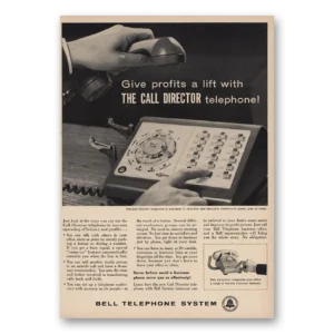 1960 Bell Telephone Print Ad | Call Director