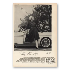 1960 Bergdorf Goodman Print Ad | David Crystal