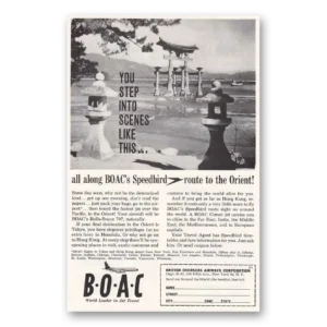 1960 British Airways BOAC Print Ad | Scenes Like This