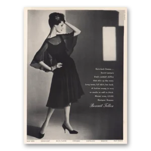 1960 Bonwit Teller Print Ad | David Levine