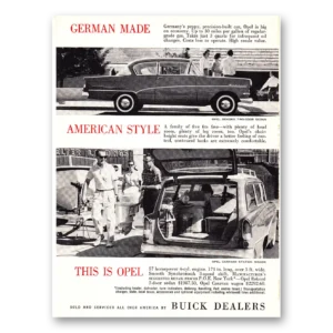1960 Buick Opel Print Ad | German Made