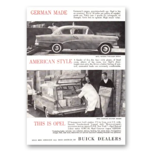 1960 Buick Opel Print Ad | German Made
