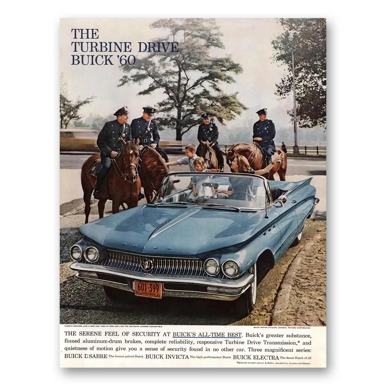 1960 Buick LeSabre Print Ad | Turbine Drive