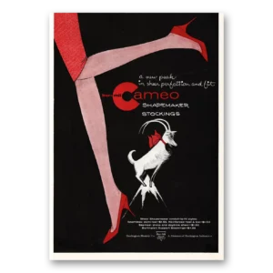 1960 Cameo Shapemaker Stockings Print Ad | Perfection Fit