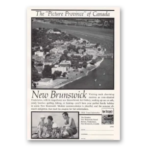 1960 New Brunswick Canada Print Ad | Picture Province