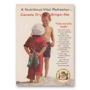 1959 Canada Dry Print Ad | Vital Refresher
