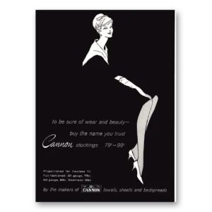 1960 Cannon Stockings Print Ad | Wear Beauty