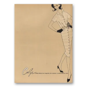 1960 Carlye Print Ad | Walks Slimly