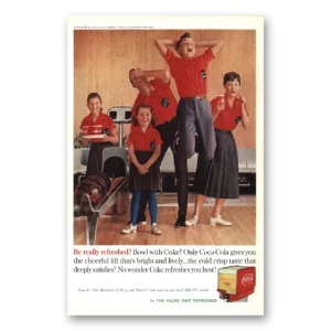 1960 Coca Cola Print Ad | Bowl Coke