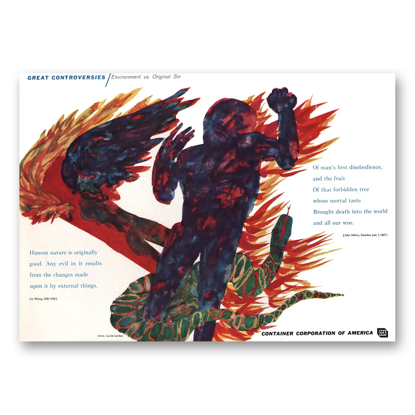 1960 Container Corporation of America Print Ad | Human Nature