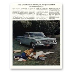 1960 Chevrolet Bel Air Print Ad | Your Comfort