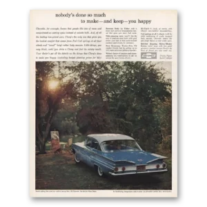1960 Chevrolet Bel Air Print Ad | Nobodys Done So Much Lrg
