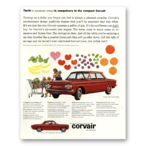 1960 Chevrolet Corvair Print Ad | Wonderful Virtue