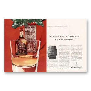 1960 Chivas Regal Print Ad | Scottish Moors