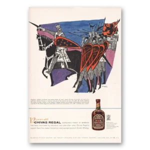 1960 Chivas Regal Print Ad | Woodcuts
