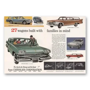 1960 Chrysler Corporation Print Ad | Families In Mind