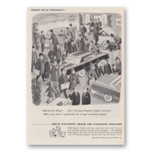 1960 Cincinnati Enquirer Print Ad | Solid Cincinnati