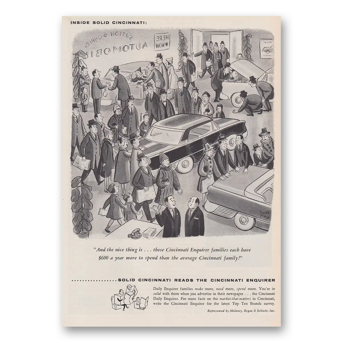 1960 Cincinnati Enquirer Print Ad | Solid Cincinnati