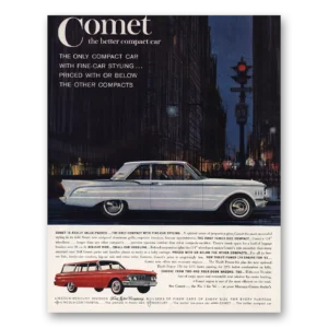 1960 Mercury Comet Print Ad | Compact Car