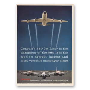 1960 Convair Print Ad | 880 Jet Liner