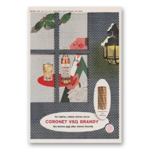 1960 Coronet Brandy Print Ad | Vsq Brandy