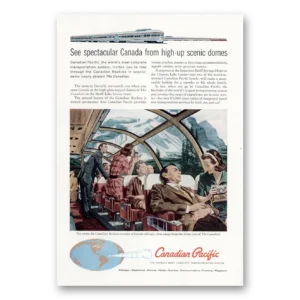 1960 Canadian Pacific Print Ad | Scenic Domes