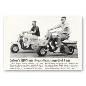 1960 Cushman Motors Print Ad | Scooters