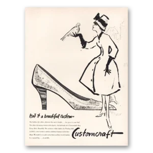 1960 Customcraft Shoes Print Ad | Beautiful Custom