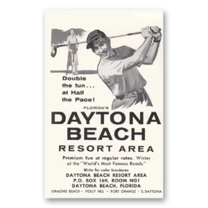 1960 Daytona Beach Florida Print Ad | Double Fun