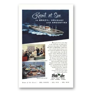 1960 Delta Line Print Ad | Del Norte