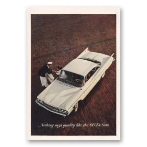1960 DeSoto Print Ad | Quality Like