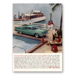 1960 DeSoto Print Ad | Yacht Size