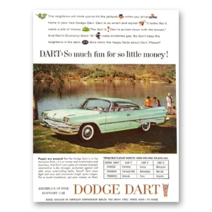 1960 Dodge Dart Print Ad | So Much Fun