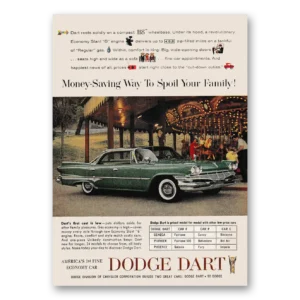 1960 Dodge Dart Print Ad | Money Saving