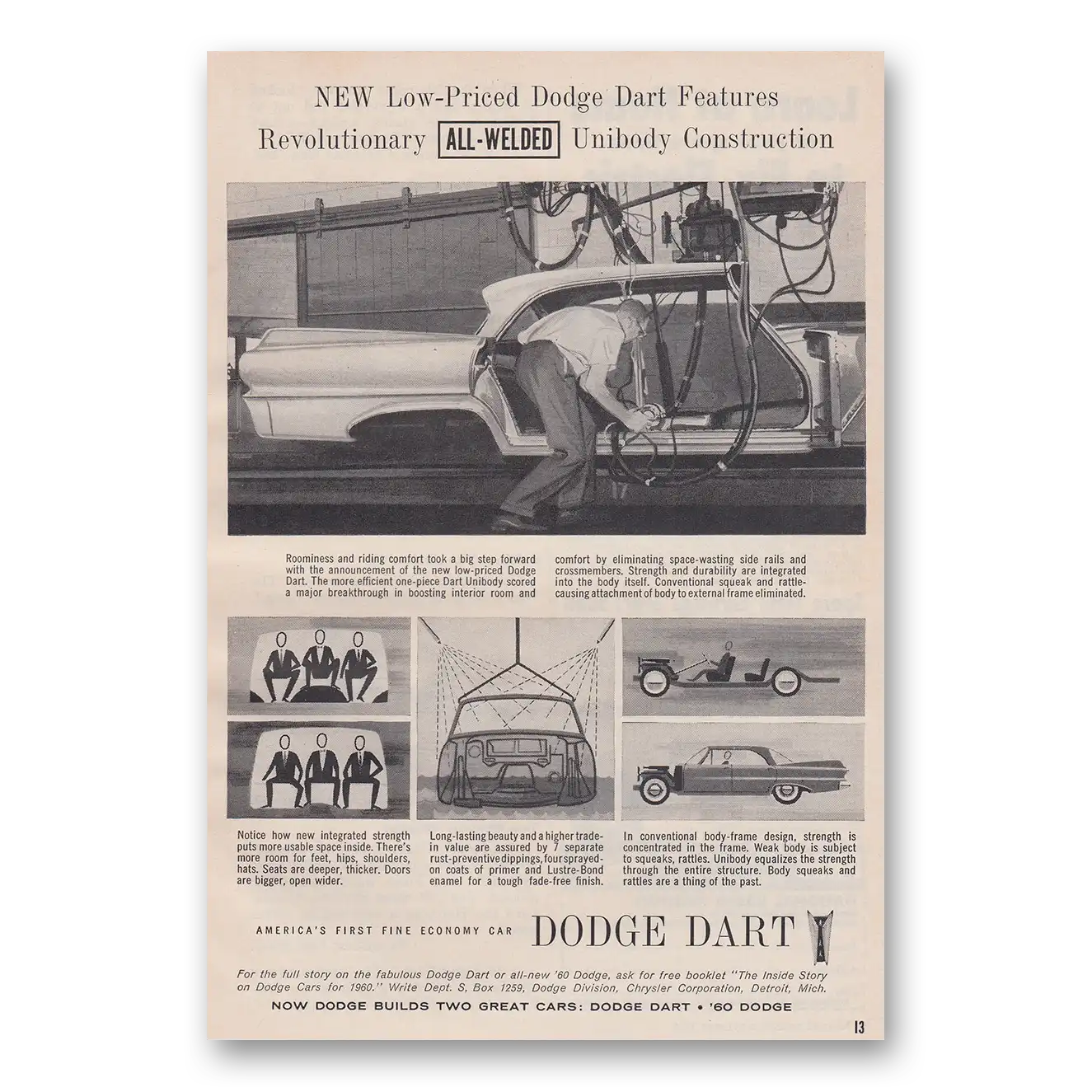 1959 Dodge Dart Print Ad | Revolutionary