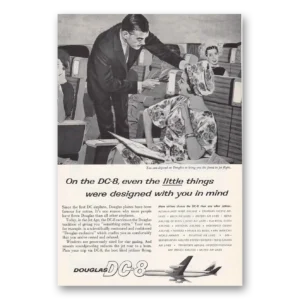 1960 Douglas DC8 Print Ad | Mike Ludlow