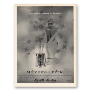 1960 Elizabeth Arden Print Ad | Memoire Cherie