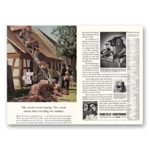 1960 Fairchild Cinephonic Print Ad | Take Movies